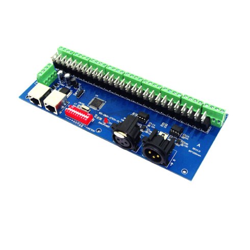 Dmx512 controlador rgb 27canales, 9 grupos dc:5v-24v, 27a