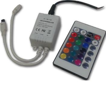 Controlador 3 canales 72w 12vdc para tira led rgb 2amp/ch
