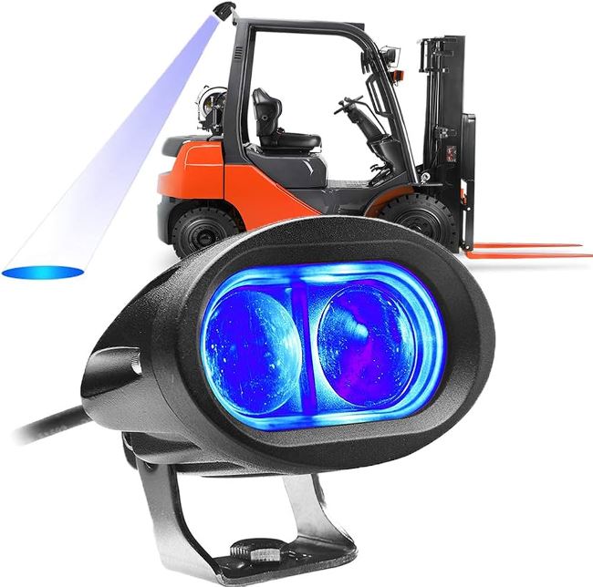 Proyector led spot azul 10w/10-80vdc para carretillas elevadoras