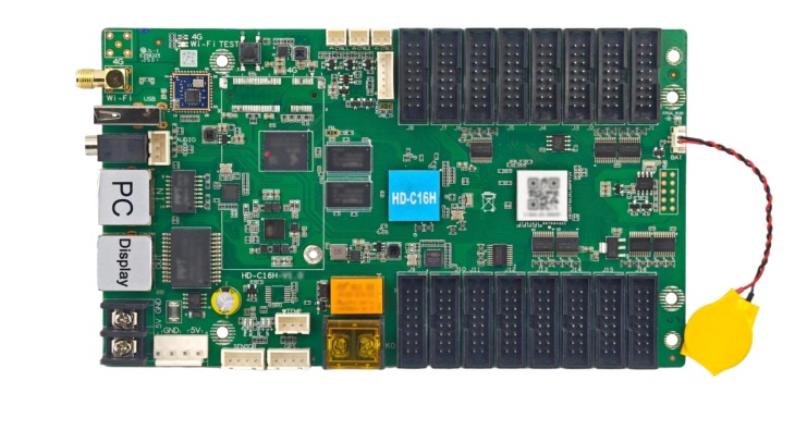 Hd-c16h wifi tarjeta asincrona receptora-emisora 8192*3840, 4k (huidu)