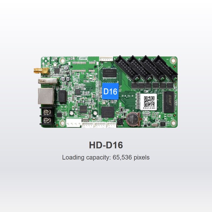Hd-d16 sdk tarjeta receptora - emisora 1024x64px (huidu)