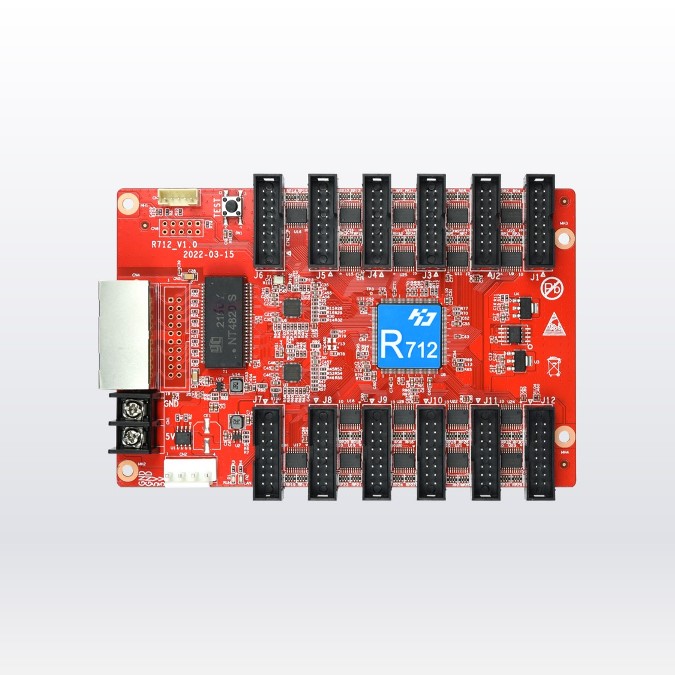 Hd-r712t tarjeta receptora hd-r712 256x1024 px (huidu) nueva version de la r512