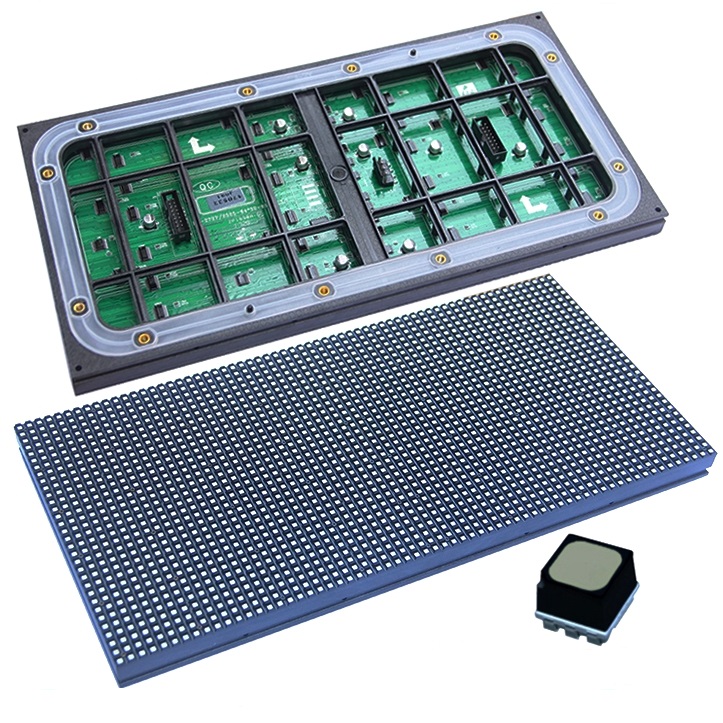 P5 outdoor modulo smd2727, 320x160mm rgb 8s full color con cables y juntas