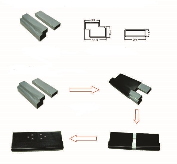 Conector extension para perfiles pf101