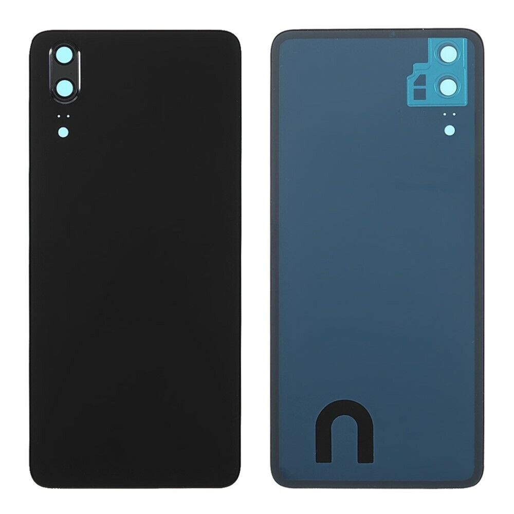 Huawei p20 - negro // cubierta trasera de la batería con la cubierta del anillo de la cámara (sin logotipo)