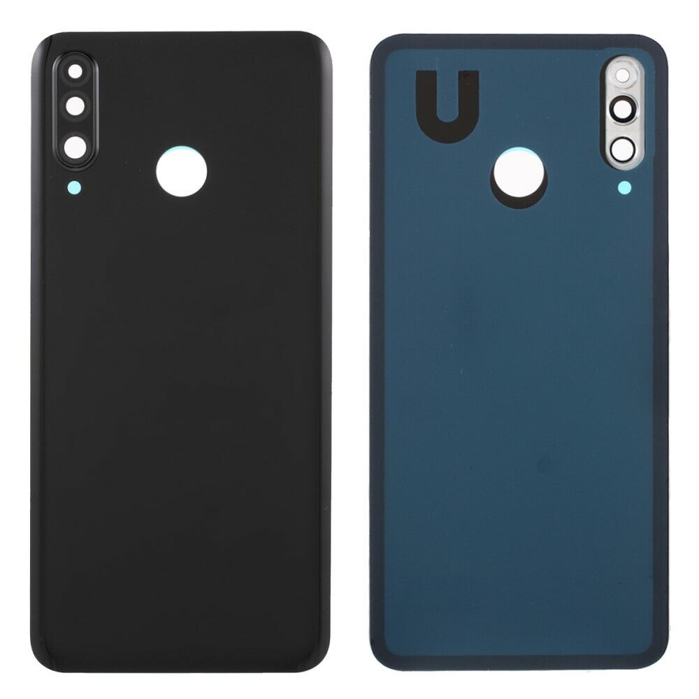 Huawei p30 lite (48mp) - negro // carcasa trasera de la batería con la cubierta del anillo de la cámara (sin logotipo)