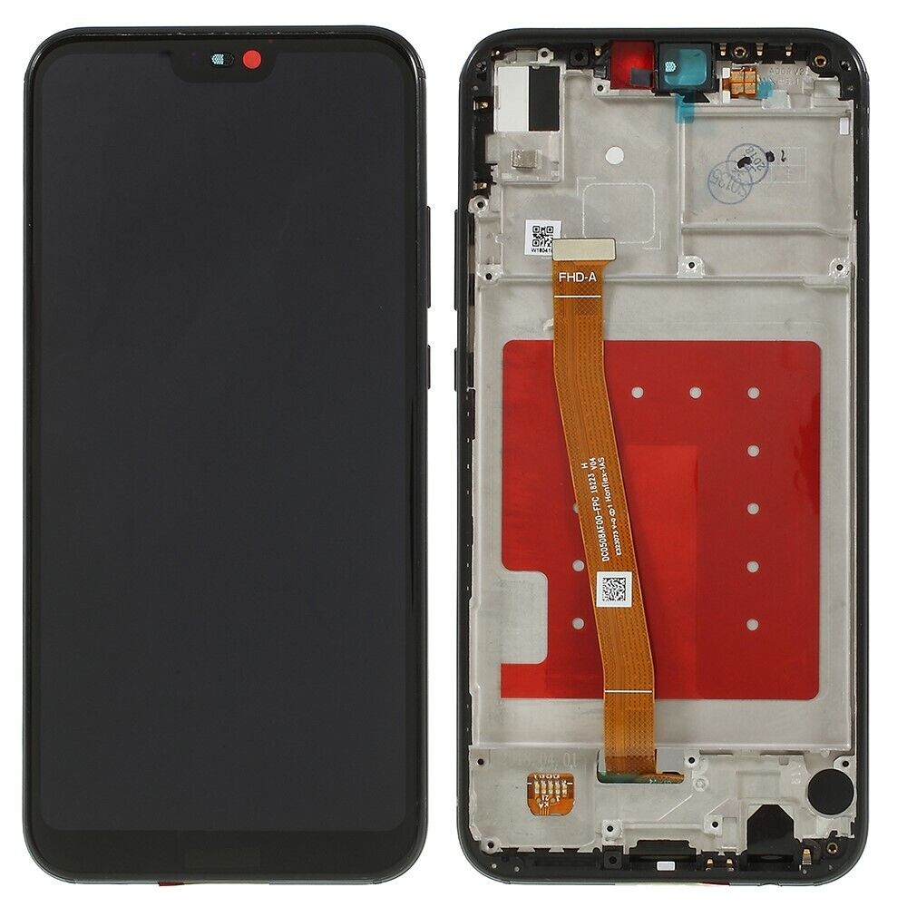 Huawei p20 lite / nova 3e lcd pantalla y digitalizador con marco negro
