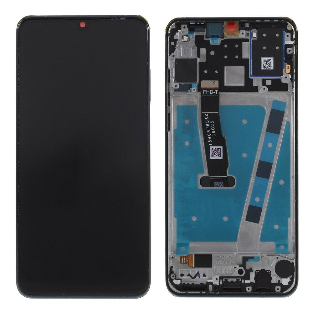 Huawei p30 lite lcd pantalla y digitalizador con marco negro y camara 48mp