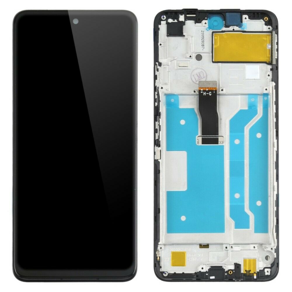 Huawei p smart (2021) lcd pantalla y digitalizador con marco negro  (grado-c)