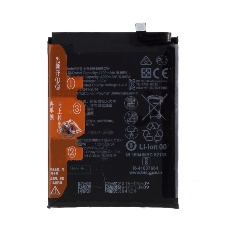 Huawei mate 30 pro/mate 30/nova 6 se/nova 6 versión 4g // batería original hb486586ecw 3,85 v 4200mah