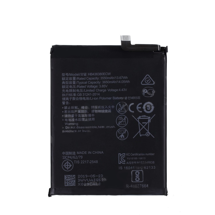 Huawei p30 // batería original hb436380ecw 3550mah 3.85v batería de polímero de litio