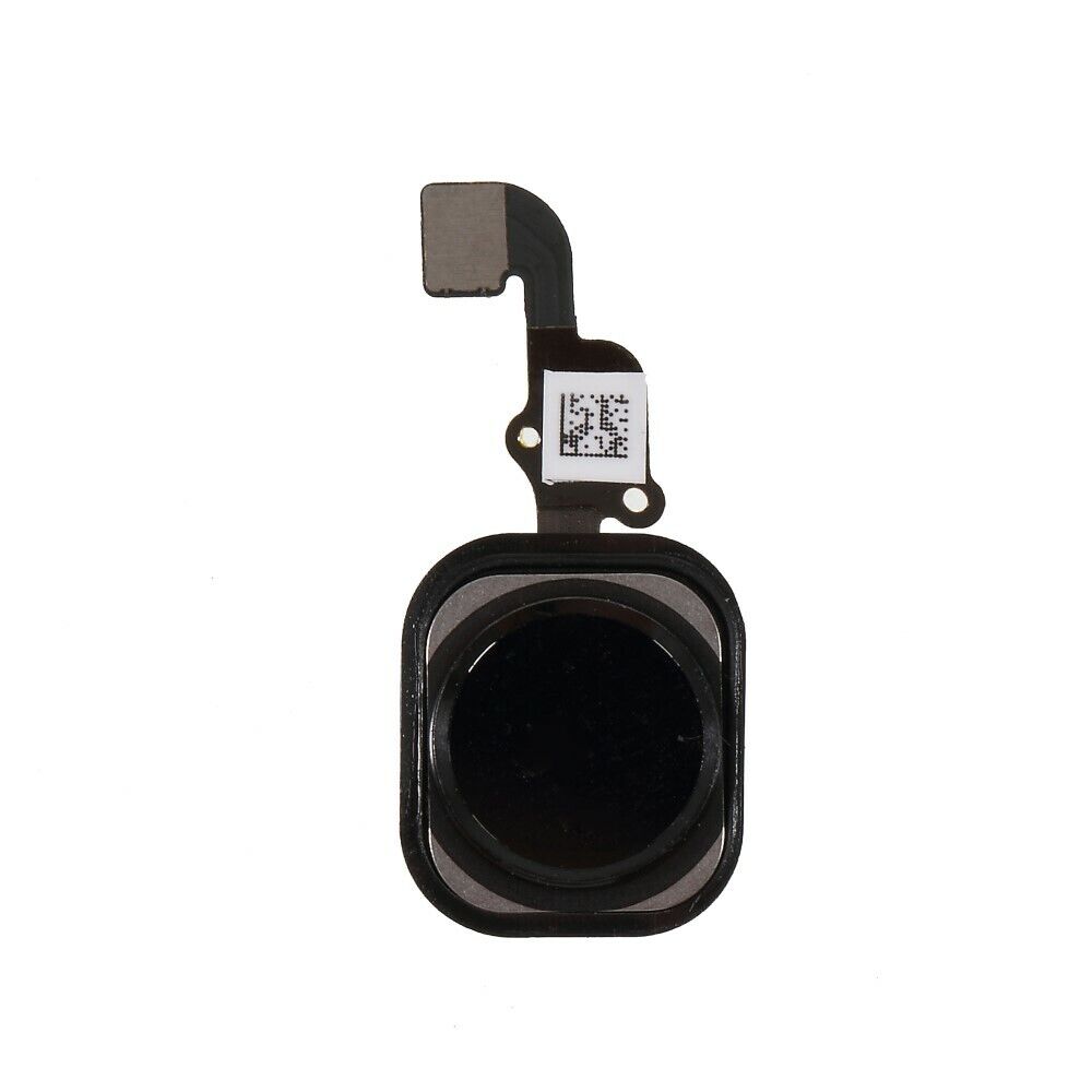 Iphone 6s plus / 6s - negro // tecla de inicio con junta de anillo de goma
