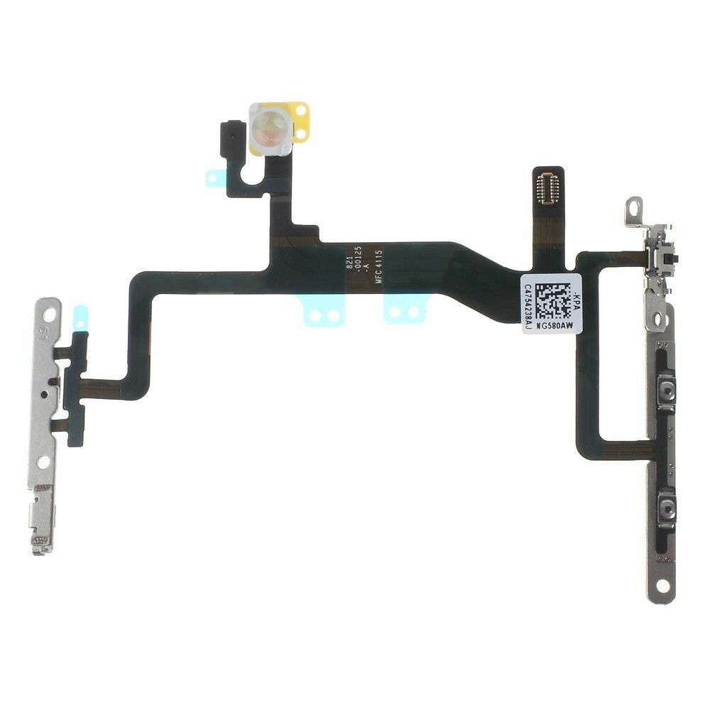 Iphone 6s 4.7 pulgadas // cable flexible de botón de interruptor de encendido oem con placa de metal