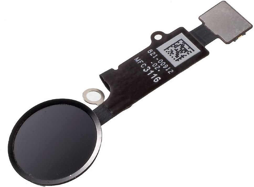 Iphone 7 4.7 pulgadas / 7 plus 5.5 pulgadas / 8 4.7 pulgadas / 8 plus 5.5 pulgadas - negro // botón de huella digital de tecla de inicio (sin logotipo)