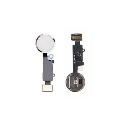 Iphone 7 4.7 pulgadas / 7 plus 5.5 pulgadas / 8 4.7 pulgadas / 8 plus 5.5 pulgadas - plata // botón de huella digital de tecla de inicio (sin logotipo)
