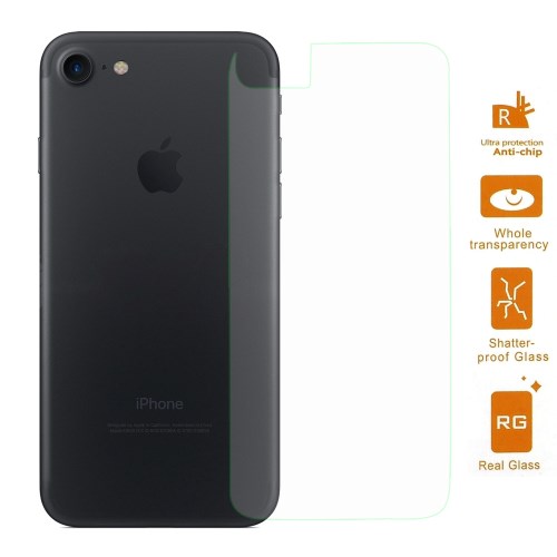 Iphone se (2020) / se (2022) / 8 / 7 // película de cubierta trasera de vidrio templado de 0,3 mm arc edge