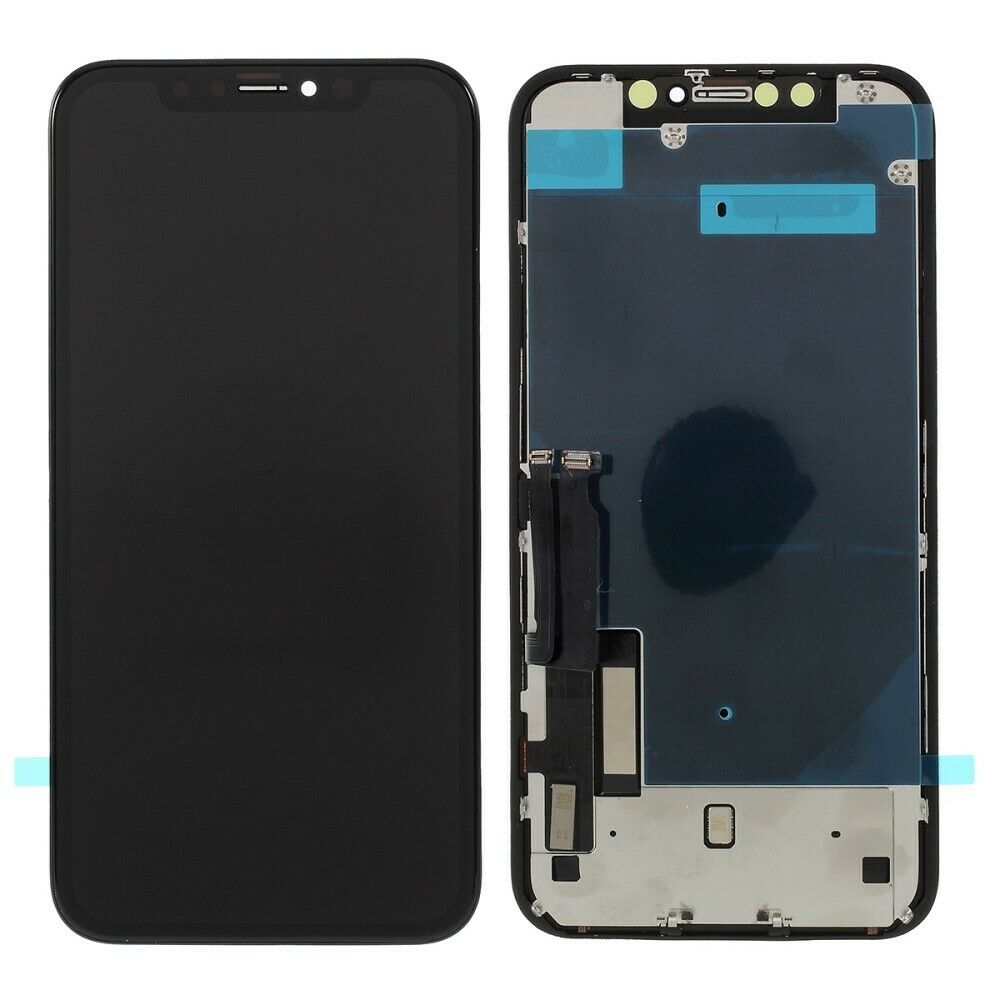 Iphone xr 6.1" lcd pantalla y digitalizador con marco metal