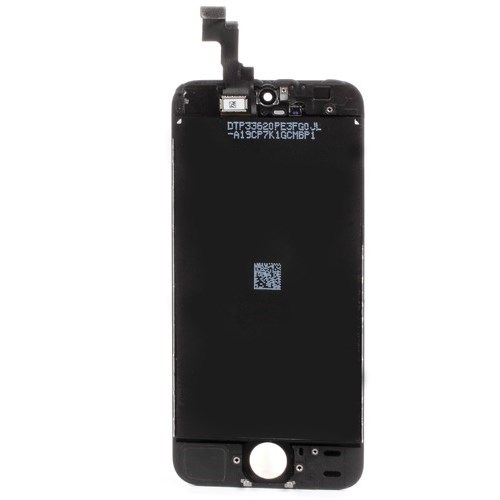 Para iphone 5s / iphone se // pantalla lcd con cámara frontal y lente de vidrio - negro