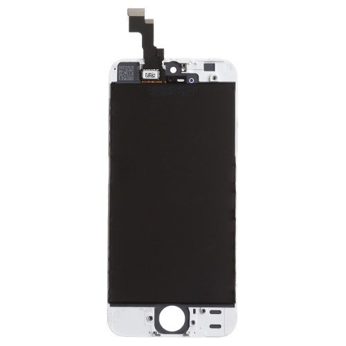 Para iphone 5s / iphone se // pantalla lcd con cámara frontal y lente de vidrio - negro
