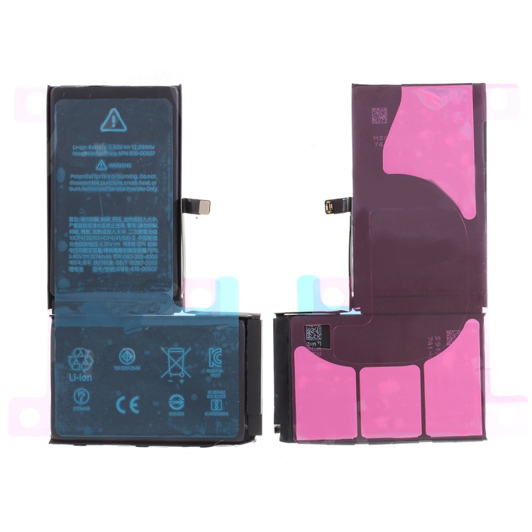 Iphone xs max 6.5 pulgadas // batería de iones de litio de 3.82v 3174mah y cable flexible (sin logotipo)