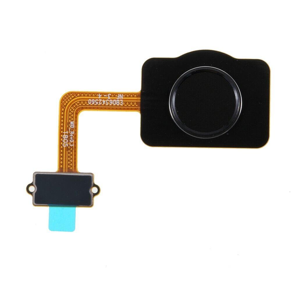 Lg q7 q610 / q8 - negro // botón de la huella digital de la tecla de inicio del oem