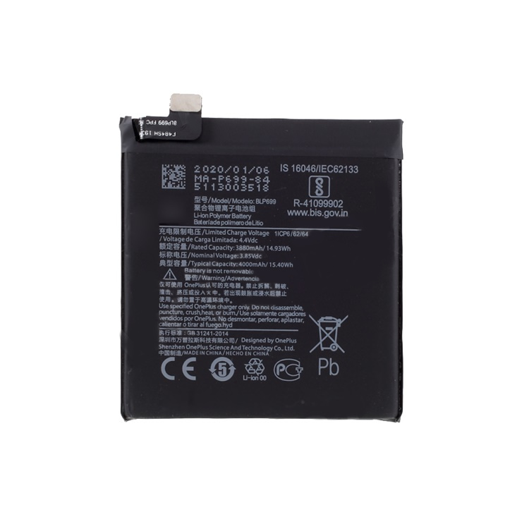 Oneplus 7 pro // batería de 3.85v 3880mah (codificación: blp699)