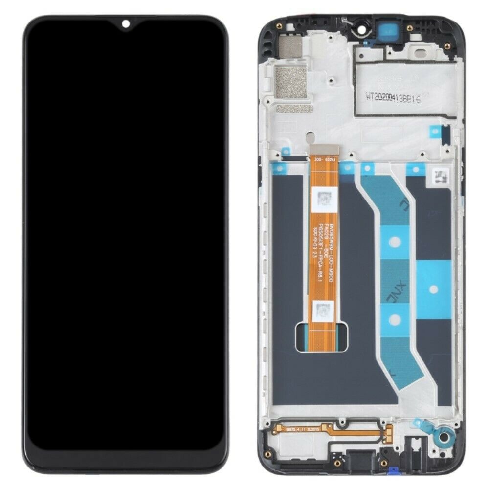 Realme 6i lcd pantalla y digitalizador con marco