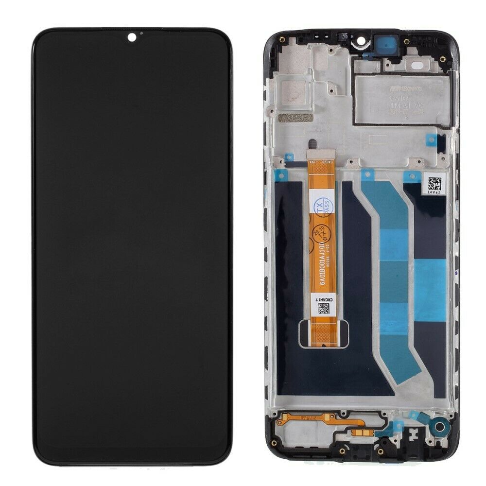 Realme 5 lcd pantalla y digitalizador con marco negro