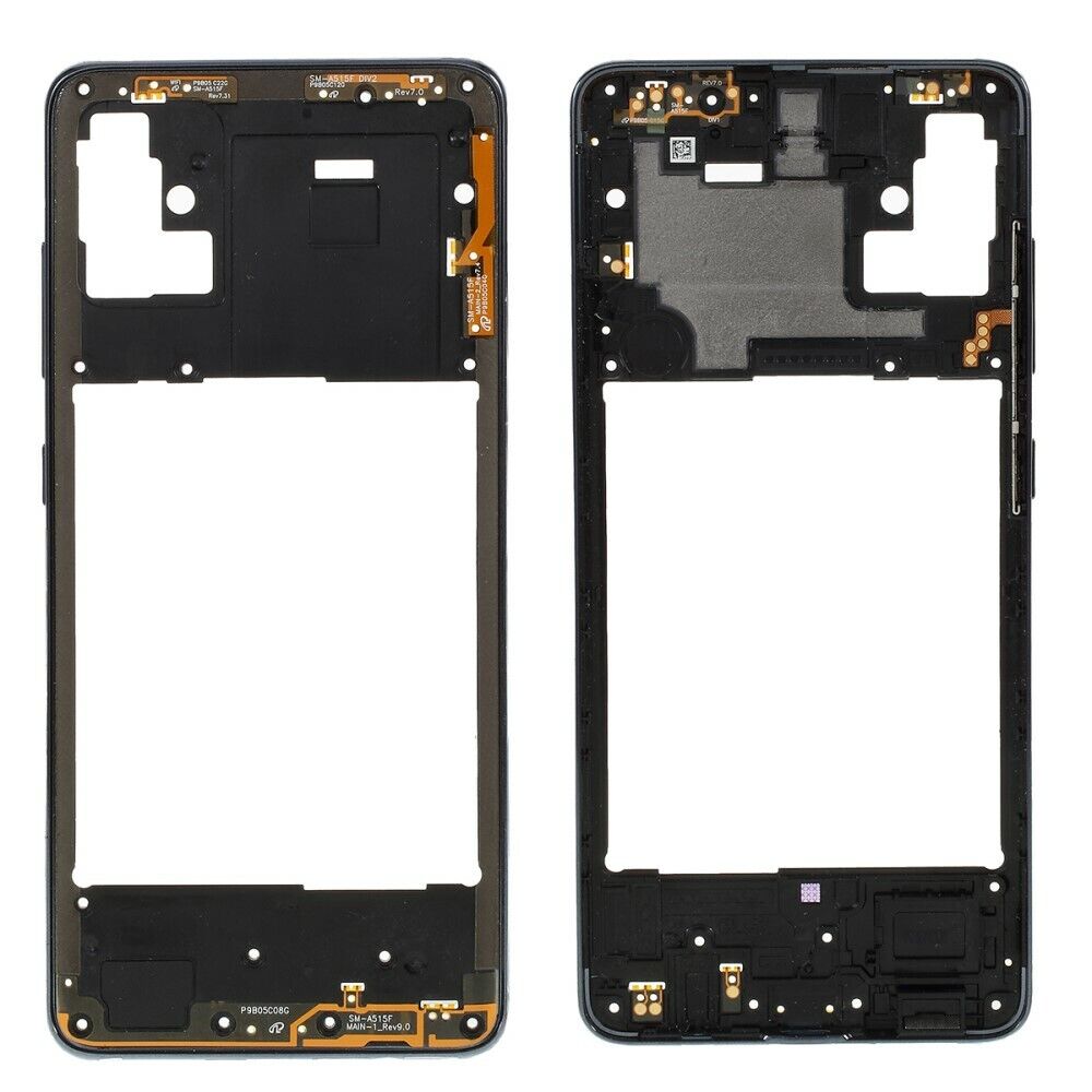 Samsung galaxy a51 a515 - negro // marco intermedio oem (sin logotipo)
