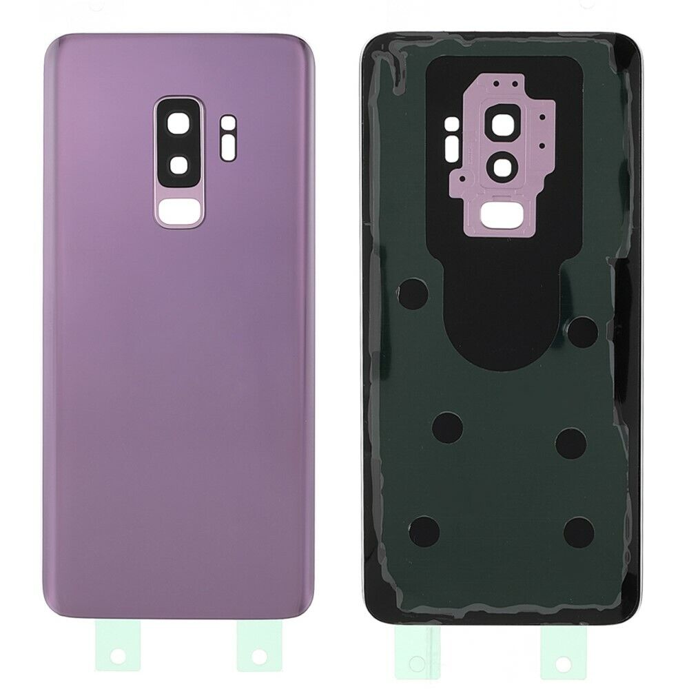 Samsung galaxy s9 + - azul // tapa trasera de la batería con lente del anillo de la cámara (sin logotipo)
