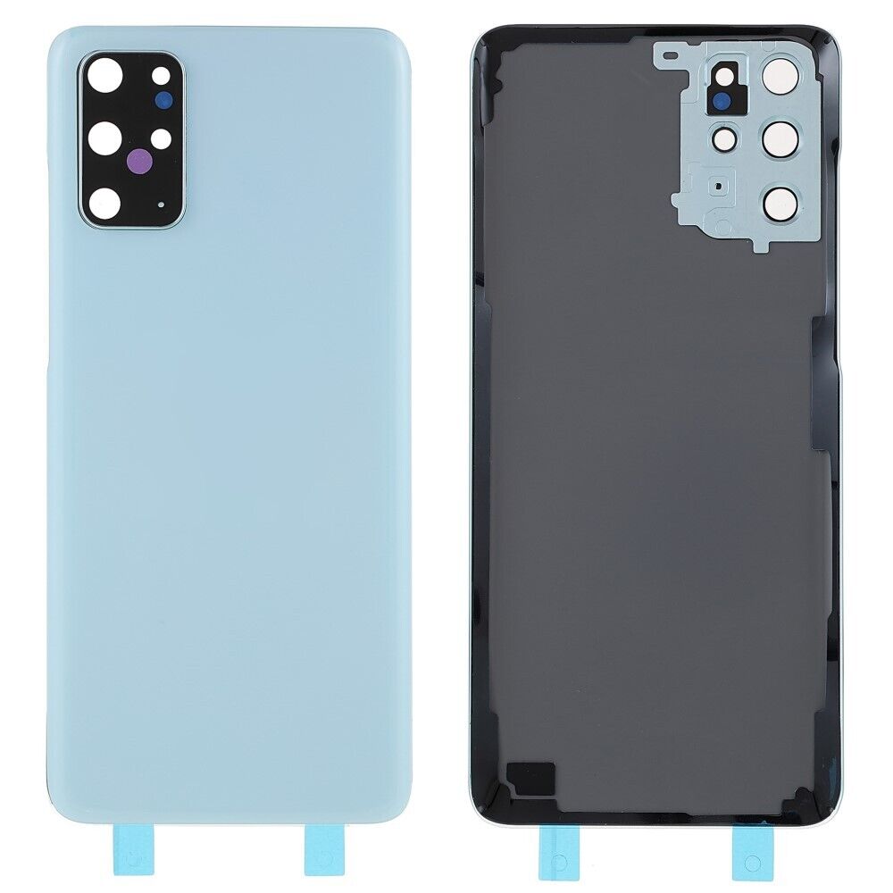 Samsung galaxy s20 plus - azul // carcasa trasera de la batería con de la carcasa con lente de la cámara (sin logotipo)