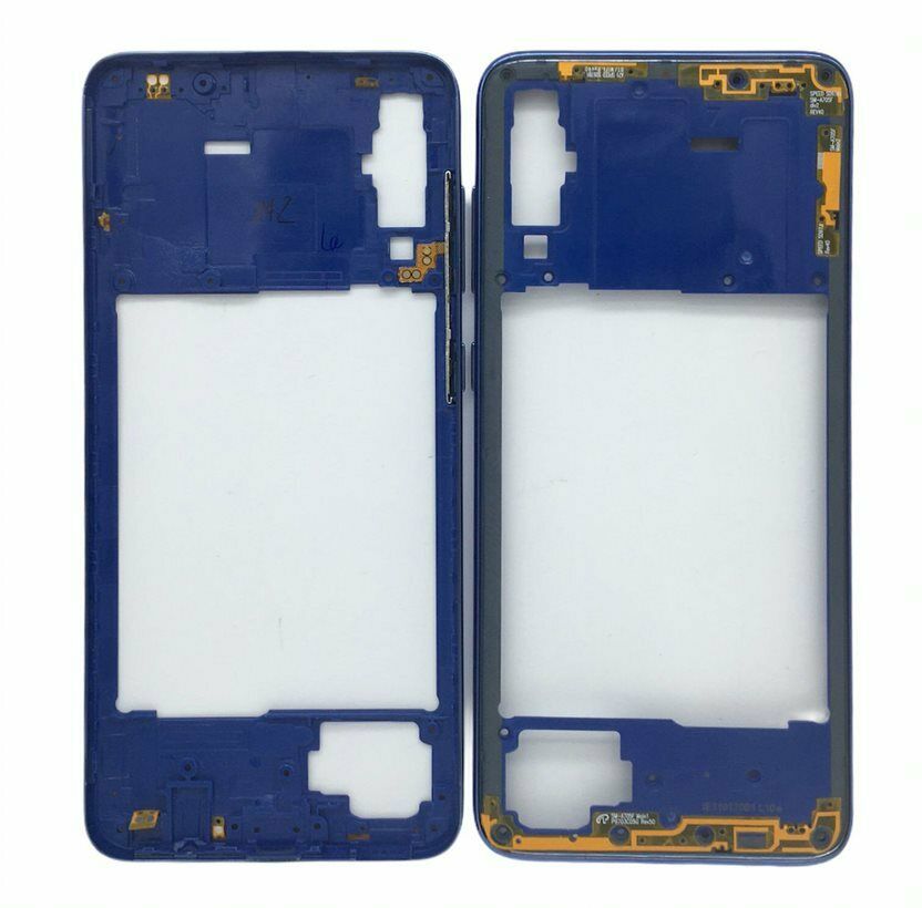 Samsung galaxy a70 sm-a705f - azul // marco de placa intermedia original (plástico) (sin logotipo)