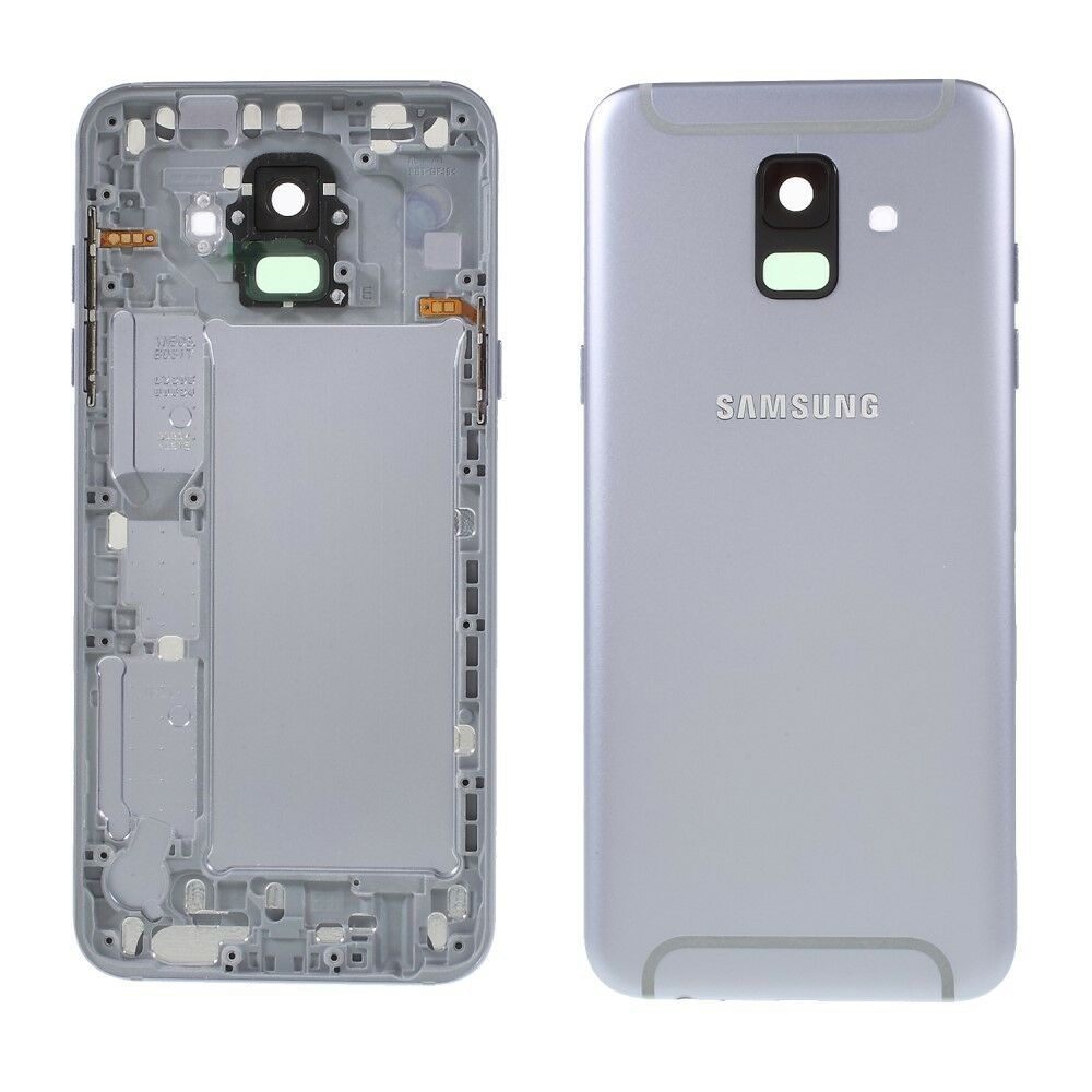 Samsung galaxy a6 (2018) a600 - plateado // carcasa de la batería original