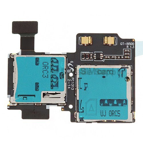 Samsung galaxy s4 s iv i9505 // bandeja de tarjeta sim y soporte de tarjeta de memoria