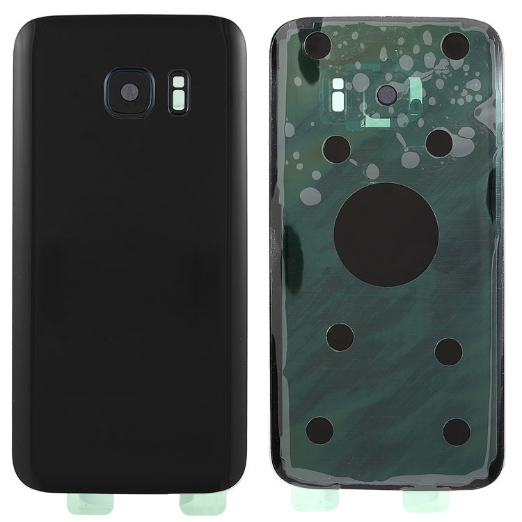 Samsung galaxy s7 - negro // tapa trasera de la carcasa de la batería con lente de la cámara