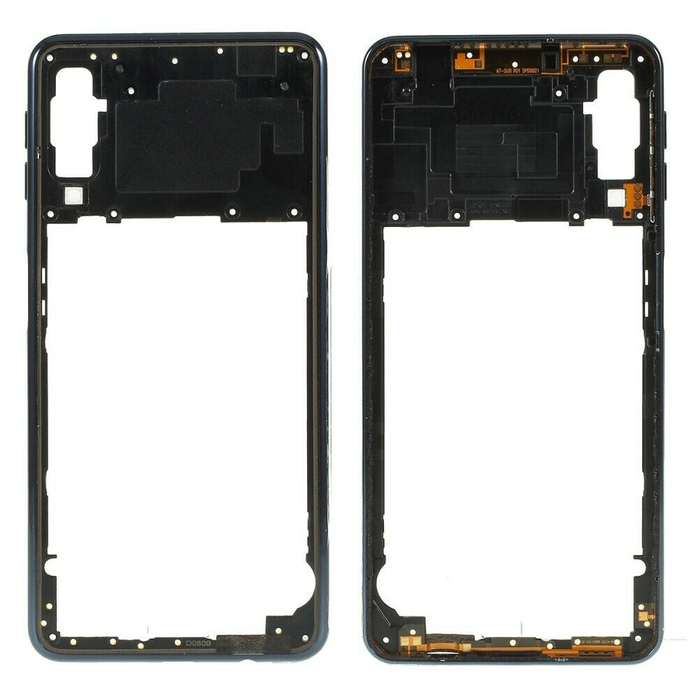 Samsung galaxy a7 (2018) a750 - negro // chasis marco intermedio lcd original