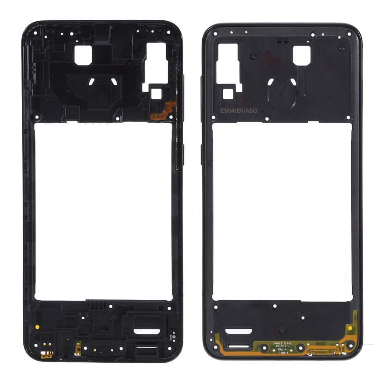 Samsung galaxy a20 sm-a205f - negro // marco de placa media original