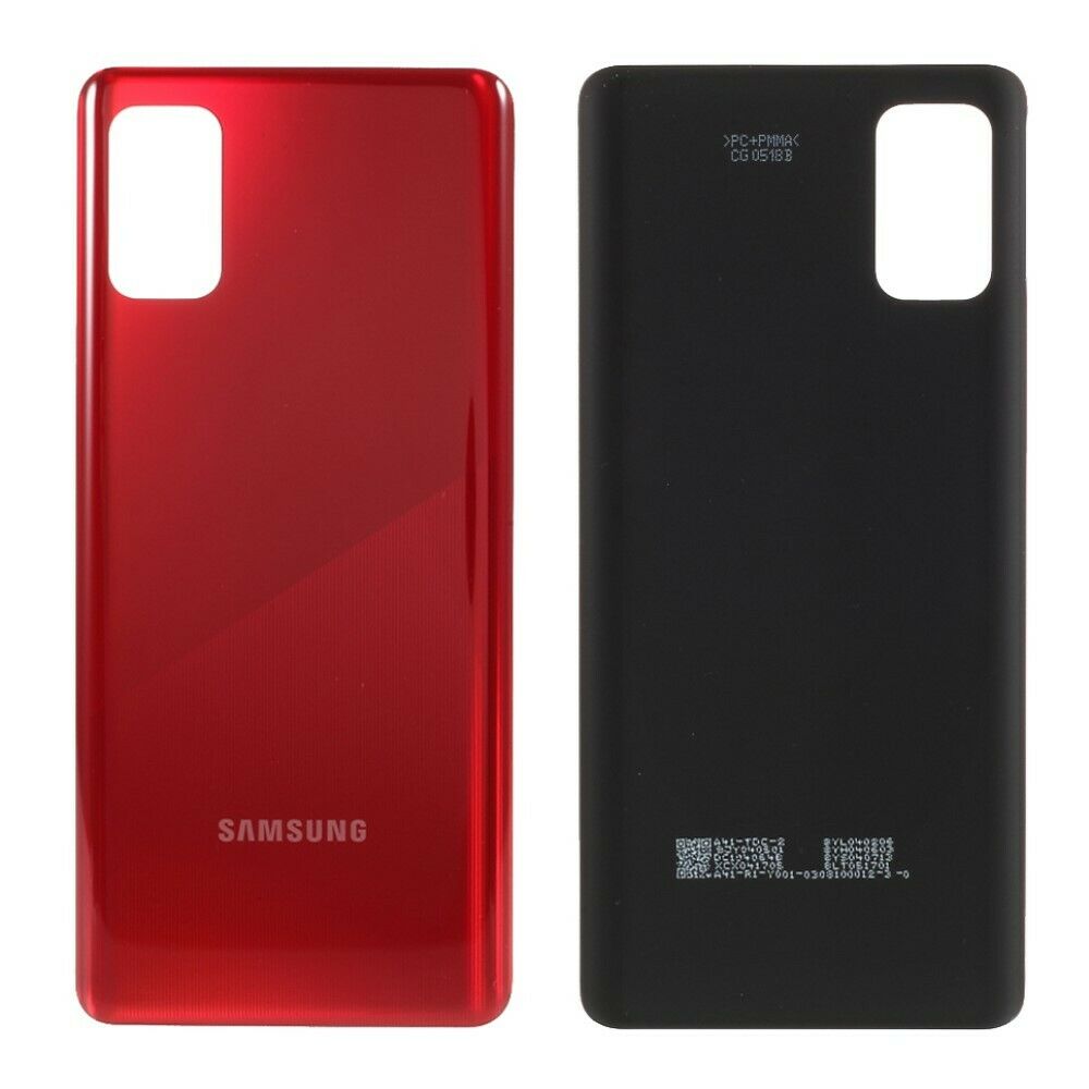 Samsung galaxy a41 a415 - rojo // carcasa de la batería original sin etiqueta adhesiva