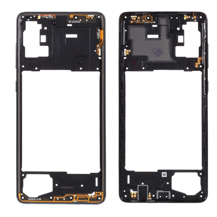 Samsung galaxy a71 sm-a715 - negro // marco de placa intermedia original