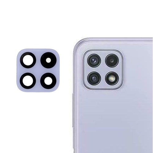 Samsung galaxy a22 4g a225 - púrpura // lente de la cámara trasera original con etiqueta adhesiva