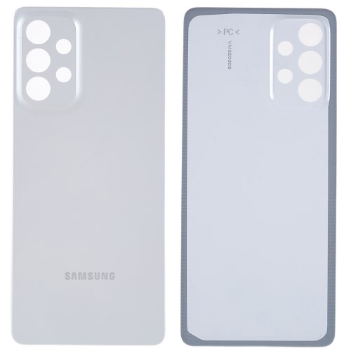 Samsung galaxy a73 5g a736 // contraportada de la carcasa de la batería de plástico original - negro