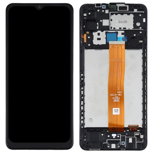 Samsung galaxy a12 lcd pantalla y digitalizador con marco (grado-b)