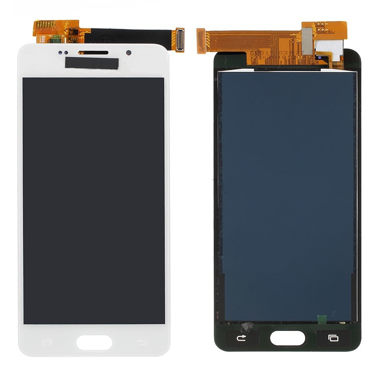 Samsung galaxy a5 sm-a510f (2016) // pantalla lcd y ensamblaje de digitalizador con ic de brillo de pantalla (versión tft) - blanco