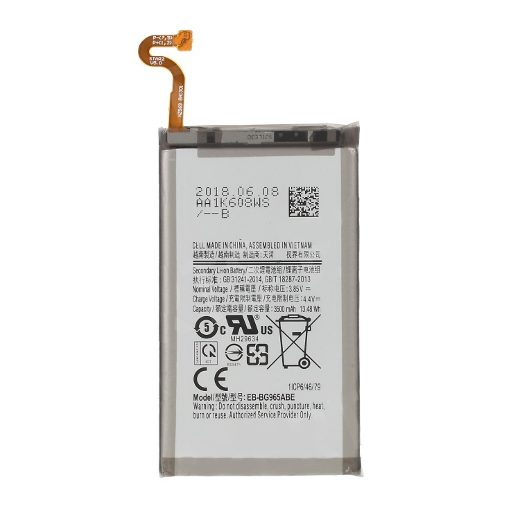Samsung galaxy s9 plus sm-g965 // batería original eb-bg965abe batería de iones de litio de 3500 mah