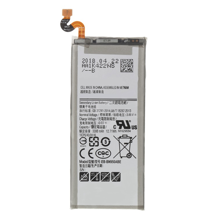 Samsung galaxy note 8 n950 // batería original de polímero de litio 3.85v 3300mah eb-bn950abe