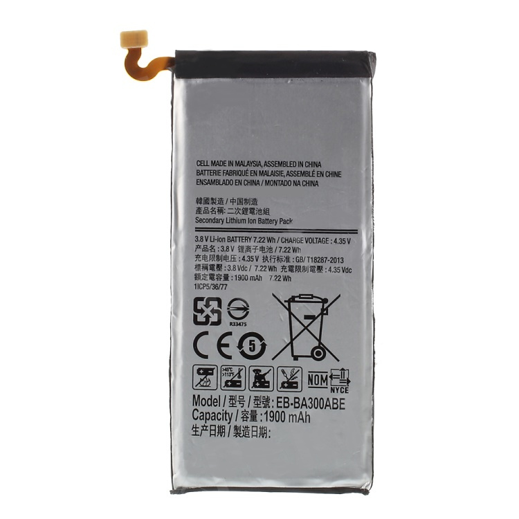Samsung galaxy a3 sm-a300f // batería original de iones de litio 1900 mah