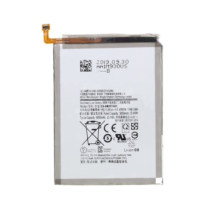 Samsung galaxy m30s  / m31 / m21 // batería de 3.85v 5830mah (codificación: eb-bm207aby)