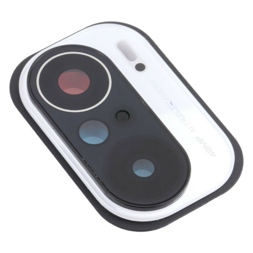 Xiaomi poco f3 (48mp) - blanco // soporte de la lente de la cámara trasera con parte de vidrio (sin logotipo)