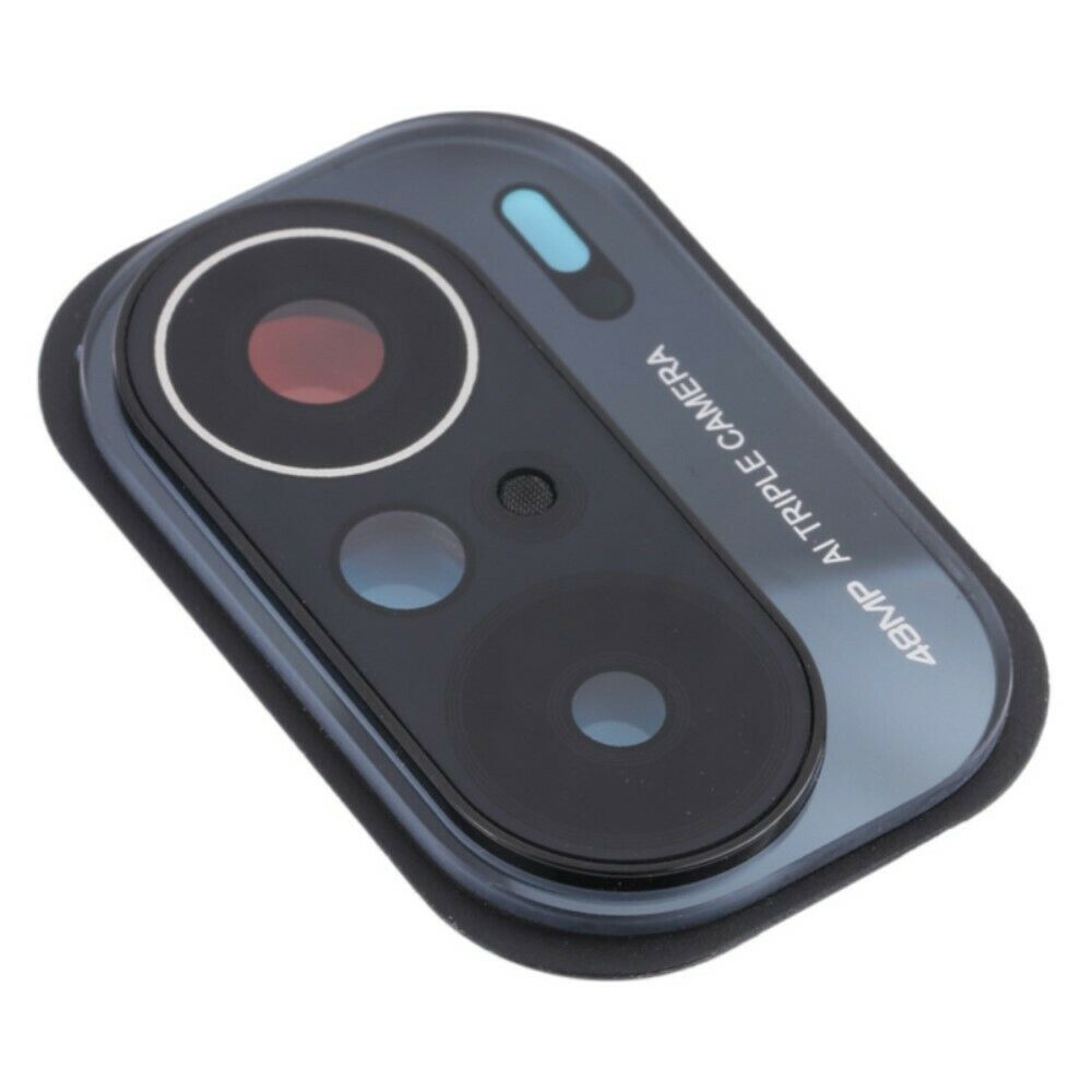Xiaomi poco f3 (48mp) - plateado // soporte de la lente de la cámara trasera con parte de vidrio (sin logotipo)
