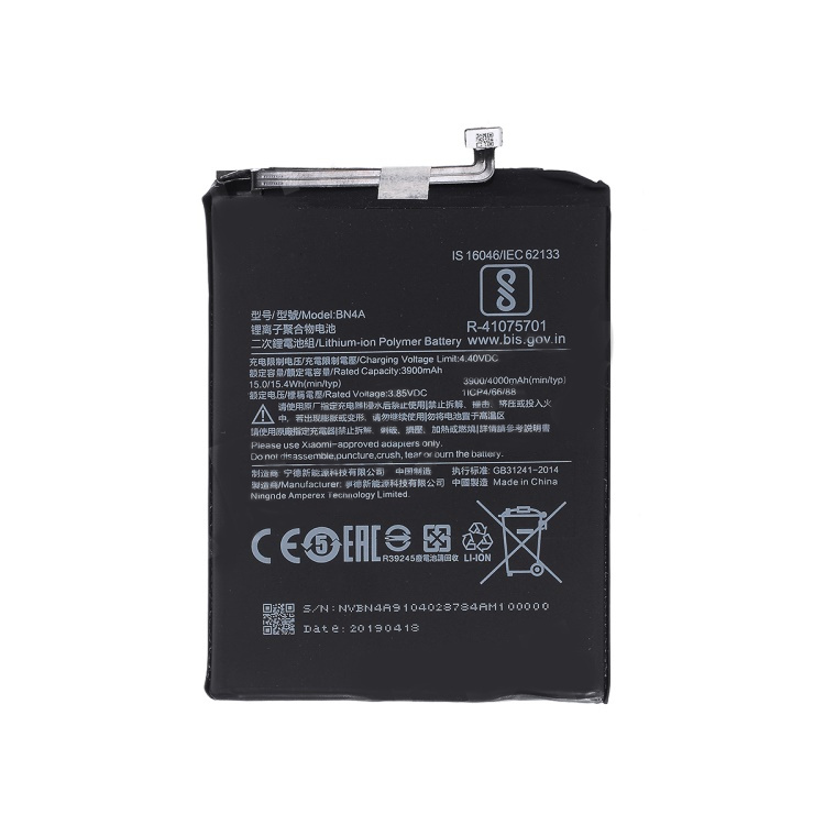 Xiaomi redmi note 7 // batería original bn4a 4000mah 3.85v batería de iones de litio